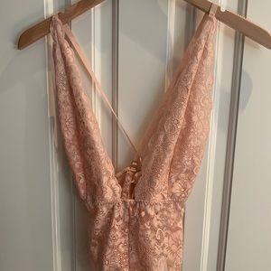 WeAreHah bodysuit in light pink size Small